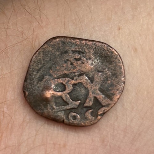 Ancient medieval bronze - bronze, coin