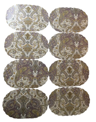 Set oval scalloped - of, 8