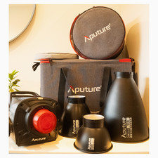 Aputure LS 1200d Pro LED Light Kit Includes Reflector Set Excellent Condition