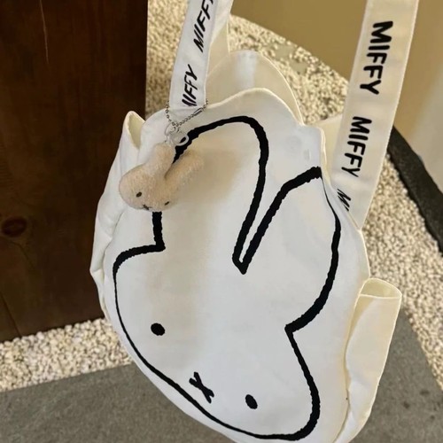 Miffy rabbit canvas - rabbit, tote