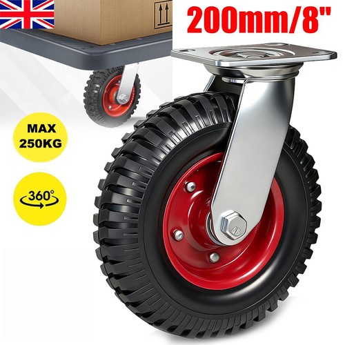 200mm castor 360 swivel - 8",