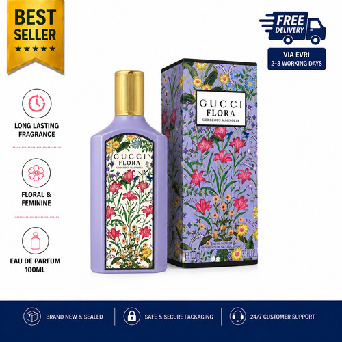 Gucci flora gorgeous - flora, magnolia