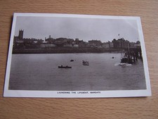 Launching the Lifeboat Margate Vintage RP Postcard Kent Marine Series