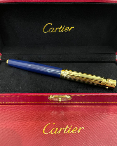 Cartier blue embossed