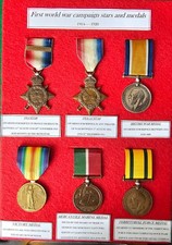 FIRST WORLD WAR  CAMPAIGN MEDALS