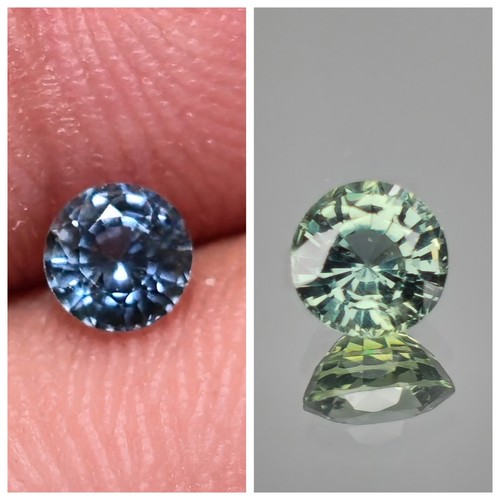 Unheated sapphire color change - unheated,
