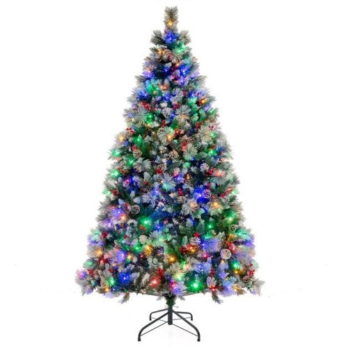 7ft pre lit artificial - 7ft, pre-lit