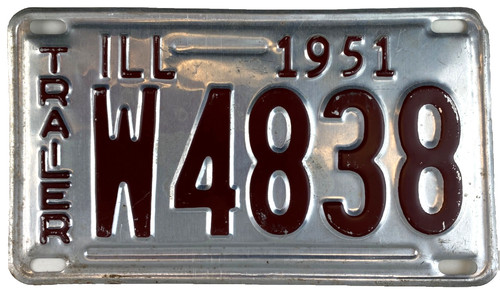 Vintage illinois 1951 trailer - illinois,