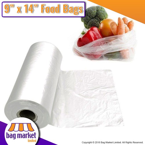 Plastic food bags on - 14",