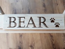 Personalised Wooden Sign Dog
