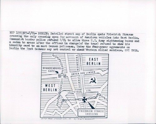 1961 berlin map military - 1961,