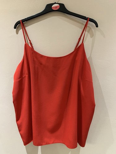 Striking silky red - cami, top