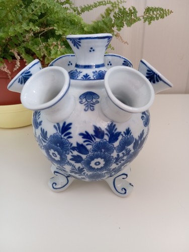 Delft bleau tulip vase - delft,