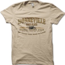 Bonneville Salt Flats 1959 Motorcycle Speed Week T-Shirt Vintage Biker Tee 6012