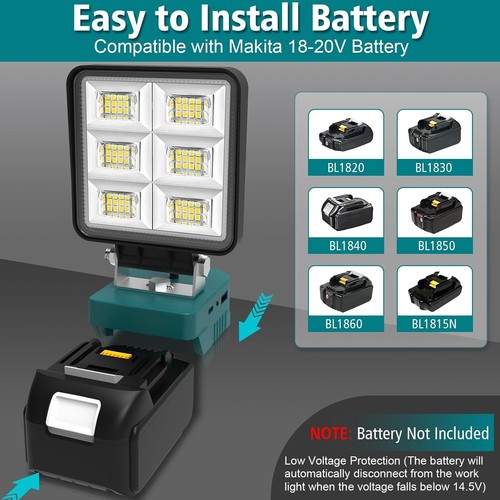 For makita 18v battery led - for,