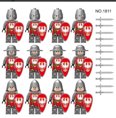 Set medieval knights - set, /