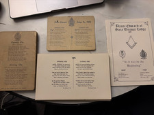 Antique Masonic Ritual Odes