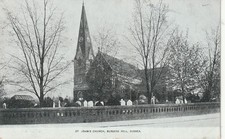 BURGESS HILL ST JOHNS CHURCH 1905 POSTCARD