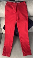 Zara Capri Red Trousers Size