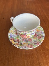 James Kent Chintz Cup And Saucer Set “Du Barry” Made In England