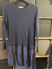 Dickins & Jones Size M Jumper Dress/ Blue And Blue Floral 