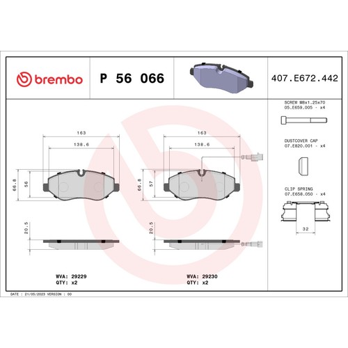 Brembo 066 brake - brembo, set
