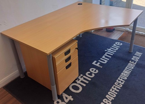 Kinnarps light oak 1600mm - , by