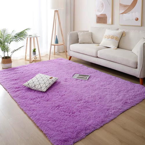Soft white fluffy rug thick - fluffy,