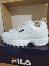 FILA MENS DISRUPTOR 2 WHITE EDITION TRAINERS 100% AUTHENTIC SIZE Uk UK 7 TO 11