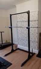 Pro Fitness squat rack + Bodymax 7ft standard spinlock barbell
