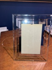 Mirror &  Glass  Photo Frame  Size   6”x4” Freestanding