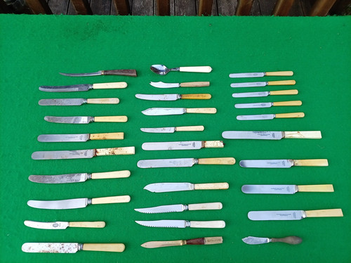 Vintage faux bone - vintage, handle