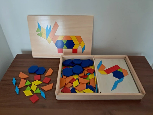 Wooden mosaic puzzles - wooden,