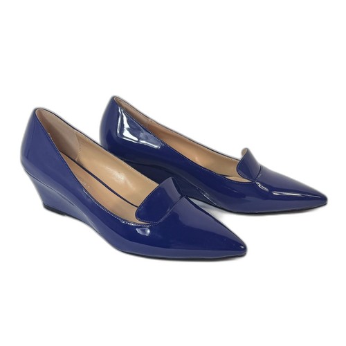 Roserwish blue patent - patent, shiny