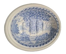 Masons Crabtree & Evelyn Soap Dish Blue White Pattern.