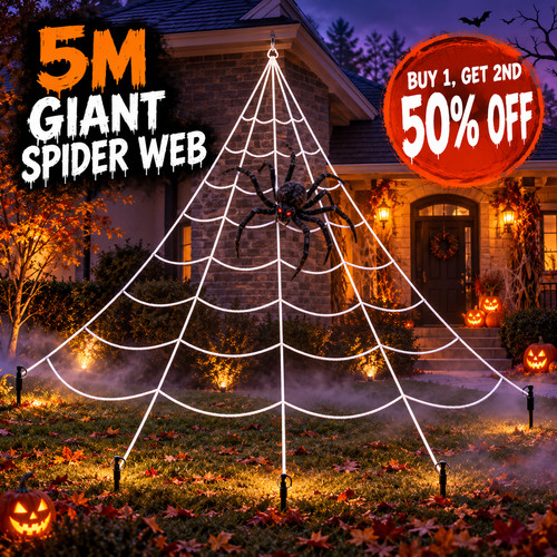 Large spider web halloween - large,