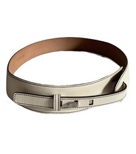 Genuine VALEXTRA Leather Belt Made In Italy 85cm 5cm Width