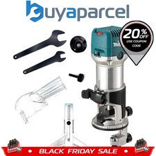 Makita RT0702CX4 1/4" Router / Laminate Trimmer with Trimmer Guide 240V 710w