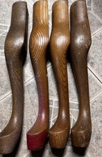 4 Queen Ann Style Wood Oak