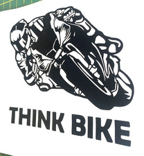 1x Think Bike Decal Vinyl
