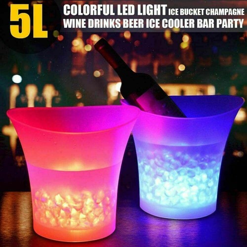 Color led ice bucket - ice,