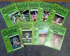 Celtic fc programmes x 7 . 1980-81 season. SPL 