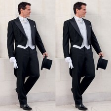 Black Men's Suit With Tail