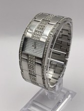 D&G Time Ladies Silver Stainless Steel Watch Gemmed Straps DW0241 New Battery