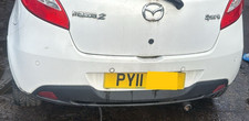 MAZDA 2 SPORT 3DR 2007-2015 COMPLETE REAR BACK BUMPER WHITE [34K]
