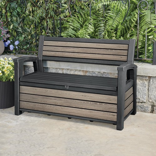 Garden storage bench 227l - garden,