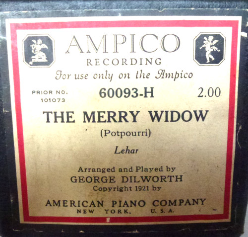 Ampico reproducing roll - reproducing,