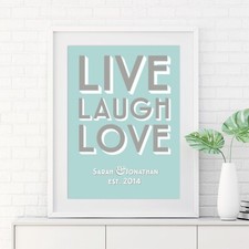 Personalised Live Laugh Love