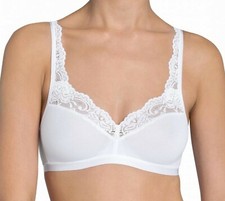 SLOGGI ROMANCE SI, NON-WIRED, NON-PADDED, SOFT, PULL ON BRA TOP, WHITE OR BLACK