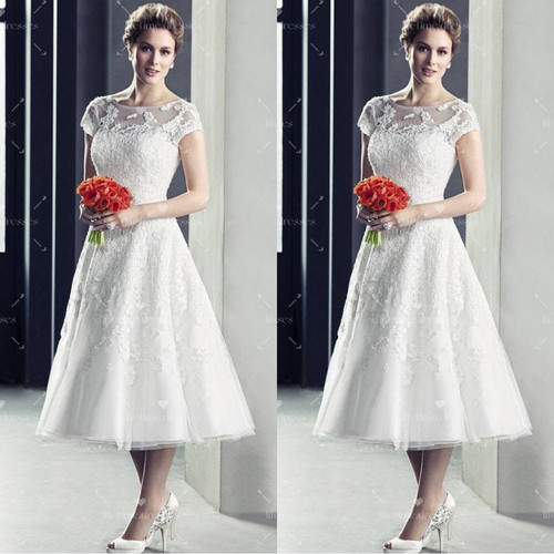 Short wedding dresses - short, british